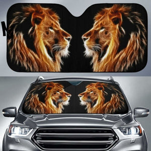 Lion Sun Shade amazing best gift ideas 172609 - YourCarButBetter