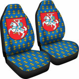 Lithuania Car Seat Covers Cross Double Pattern T160905 - YourCarButBetter