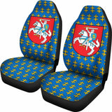 Lithuania Car Seat Covers Cross Double Pattern T160905 - YourCarButBetter