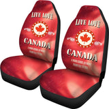 Live Love Canada Car Seat Covers 550317 - YourCarButBetter