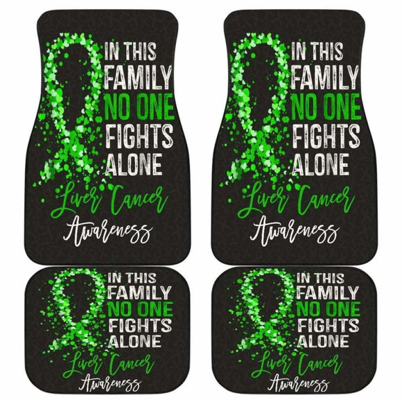 Liver Cancer No One Fights Alone Car Floor Mats 210101 - YourCarButBetter