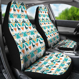 Llama Aztec Style Design Pattern Printed Car Seat Covers 212403 - YourCarButBetter