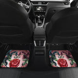 Love Couple Dragons In Love And Rose Car Floor Mats 212901 - YourCarButBetter