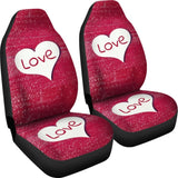 Love Heart Car Seat Covers 101819 - YourCarButBetter