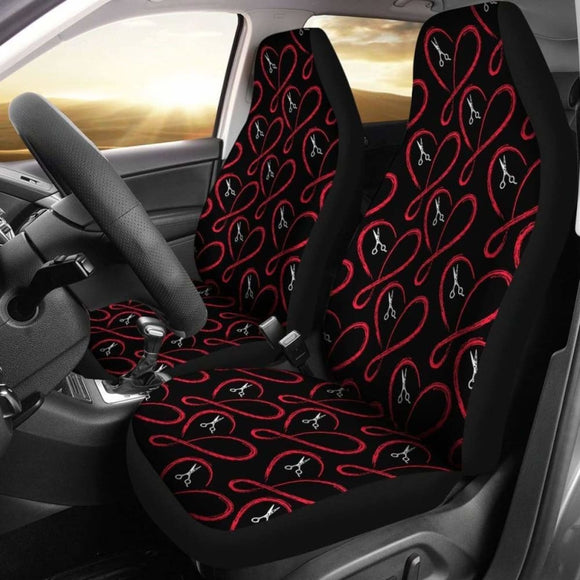 Love Infinity Hairstylist Car Seat Covers 154813 - YourCarButBetter