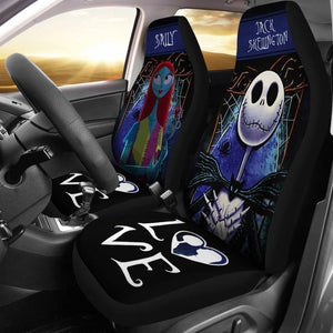 Love Jack Skellington & Sally Car Seat Covers For Nightmare Fan 101819 - YourCarButBetter