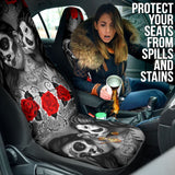 Love Kissing Skeleton Sugar Skull Gothic Car Seat Covers Custom 3 211101 - YourCarButBetter