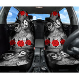 Love Kissing Skeleton Sugar Skull Gothic Car Seat Covers Custom 3 211101 - YourCarButBetter