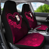 Love Pit Bull Car Seat Covers 113510 - YourCarButBetter