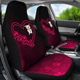 Love Pit Bull Car Seat Covers 174510 - YourCarButBetter