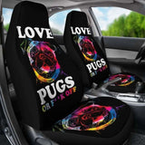 Love Pugs Car Seat Covers 102918 - YourCarButBetter
