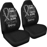 Lung Cancer No One Fights Alone Car Seat Covers 210101 - YourCarButBetter