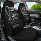 Lung Cancer No One Fights Alone Car Seat Covers 210101 - YourCarButBetter