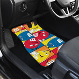 M & M Chocolate Coloring Car Mats 094201 - YourCarButBetter