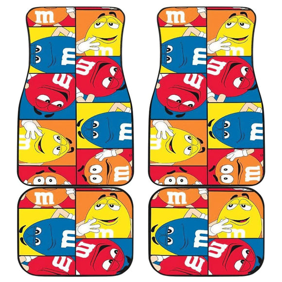 M & M Chocolate Coloring Car Mats 094201 - YourCarButBetter