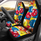 M & M Chocolate Coloring Car Seat Covers 094201