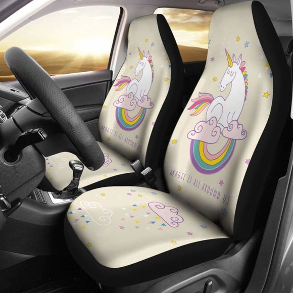 Magic Is All Around Us Unicorn Car Seat Covers 170817 - YourCarButBetter