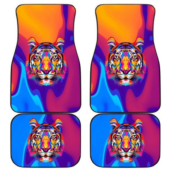 Magical Abstract Tiger Face Car Floor Mats 212703 - YourCarButBetter