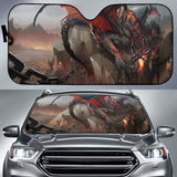 Magma Dragon Art Sun Shade amazing best gift ideas 172609 - YourCarButBetter