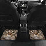 Maine Coon Cat Car Floor Mats Funny Cat Face 112428 - YourCarButBetter