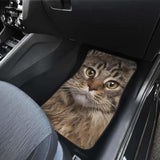 Maine Coon Cat Car Floor Mats Funny Cat Face 112428 - YourCarButBetter