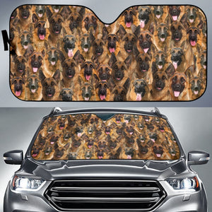 Malinois Dog Print Car Auto Sun Shades 210501 - YourCarButBetter