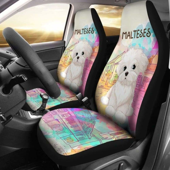 Malteses Car Seat Covers 1 110728 - YourCarButBetter