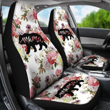 Mama Bear Flower Rose Car Seat Covers 174510 - YourCarButBetter