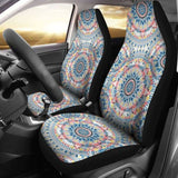 Mandala Blue Red Car Seat Covers 105905 - YourCarButBetter