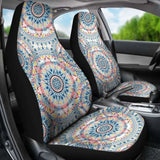 Mandala Blue Red Car Seat Covers 105905 - YourCarButBetter