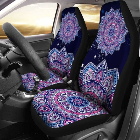 Mandala Flower Art Car Seat Covers 105905 - YourCarButBetter