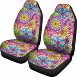 Mandala Flowers Pattern Car Seat Covers 105905 - YourCarButBetter