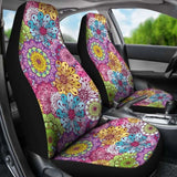 Mandala Flowers Pattern Car Seat Covers 105905 - YourCarButBetter