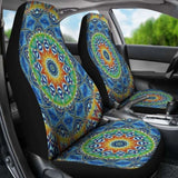 Mandala Light Blue Car Seat Covers 105905 - YourCarButBetter