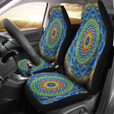 Mandala Light Blue Car Seat Covers 105905 - YourCarButBetter