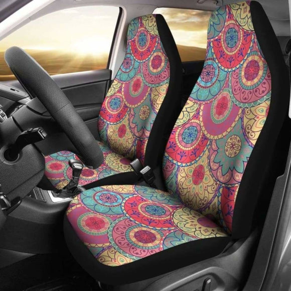 Mandala Pattern Car Seat Covers 105905 - YourCarButBetter