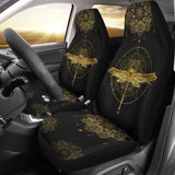 Mandala Pentagram Dragonfly Car Seat Cover 135711 - YourCarButBetter