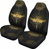 Mandala Pentagram Dragonfly Car Seat Cover 135711 - YourCarButBetter