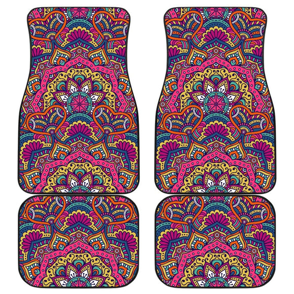 Mandala Star Bohemian Pattern Print Car Floor Mats 211706 - YourCarButBetter