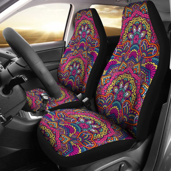 Mandala Star Bohemian Pattern Print Car Seat Covers 211706 - YourCarButBetter