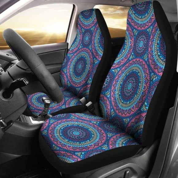 Mandalas Blue Car Seat Covers 105905 - YourCarButBetter