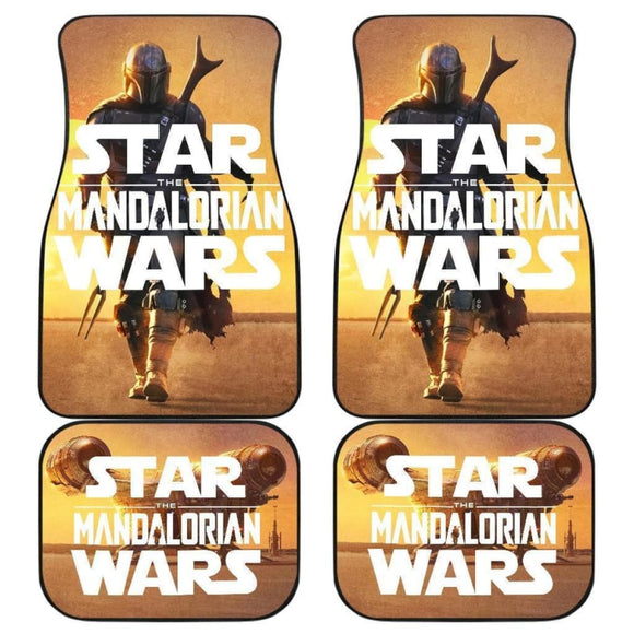 Mandalorian Car Floor Mats Sunset Car Decor Idea 094201 - YourCarButBetter