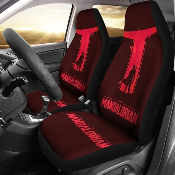 Mandalorian Car Seat Covers Star Wars Fan Gift 094201 - YourCarButBetter