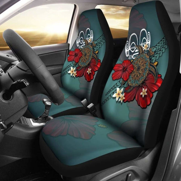 Marquesas Islands Car Seat Covers Blue Turtle Tribal Amazing 091114 - YourCarButBetter
