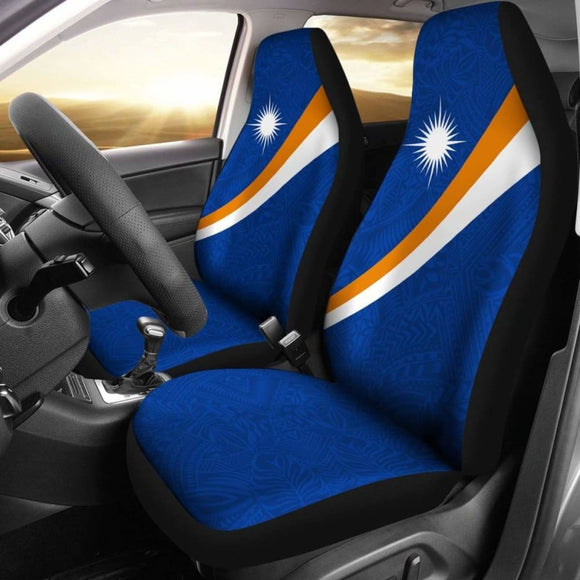Marshall Flag Car Seat Covers Micronesia Patterns 105905 - YourCarButBetter