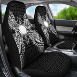 Marshall Islands Car Seat Cover - Marshall Islands Flag Map Black - 105905 - YourCarButBetter