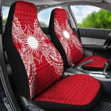 Marshall Islands Car Seat Cover - Marshall Islands Flag Map Red White - 105905 - YourCarButBetter