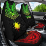 Marshall Islands Car Seat Cover - Marshall Islands Flag Polynesian Chief Tattoo Reggae Version - 10 174914 - YourCarButBetter