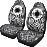 Marshall Islands Car Seat Cover - Marshall Islands Flag Polynesian Tattoo Black - 9 174914 - YourCarButBetter