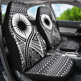 Marshall Islands Car Seat Cover - Marshall Islands Flag Polynesian Tattoo Black - 9 174914 - YourCarButBetter